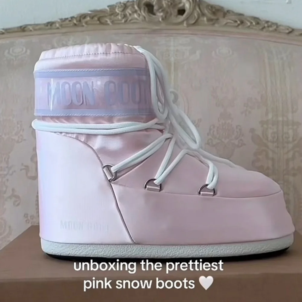 Moon Boot Icon Low Rose Pearly Boots Rose